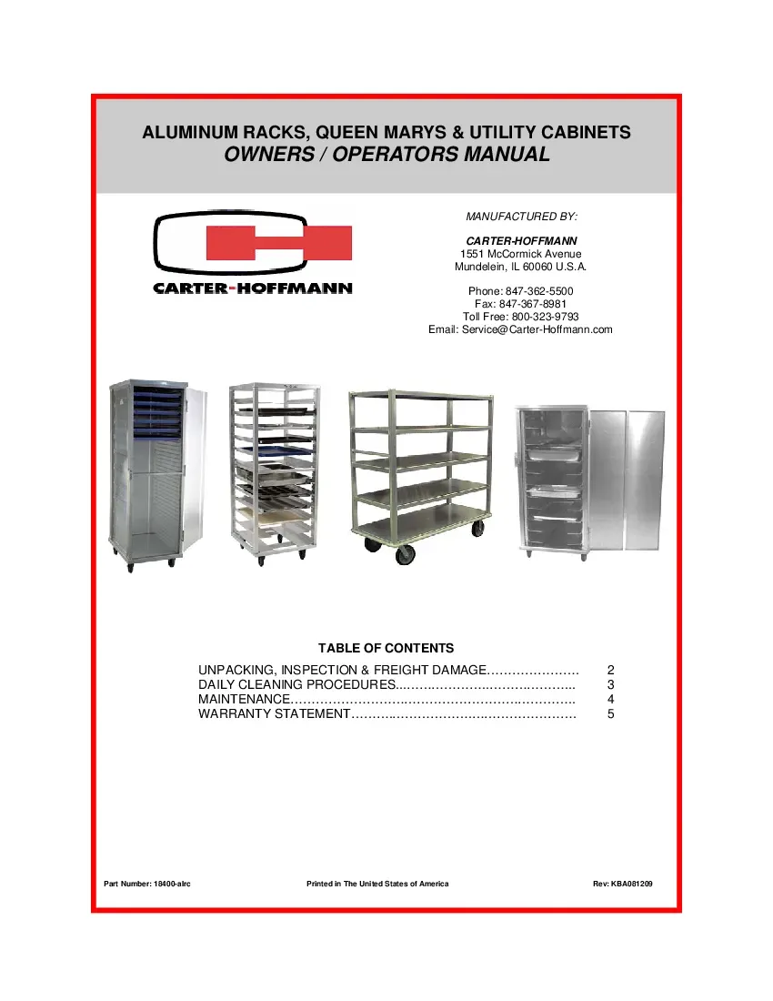 carter-hoffmann-o1620-oval-tray-storage-rack-mobile-aluminum-specsheet-260927bwpj3r.pdf