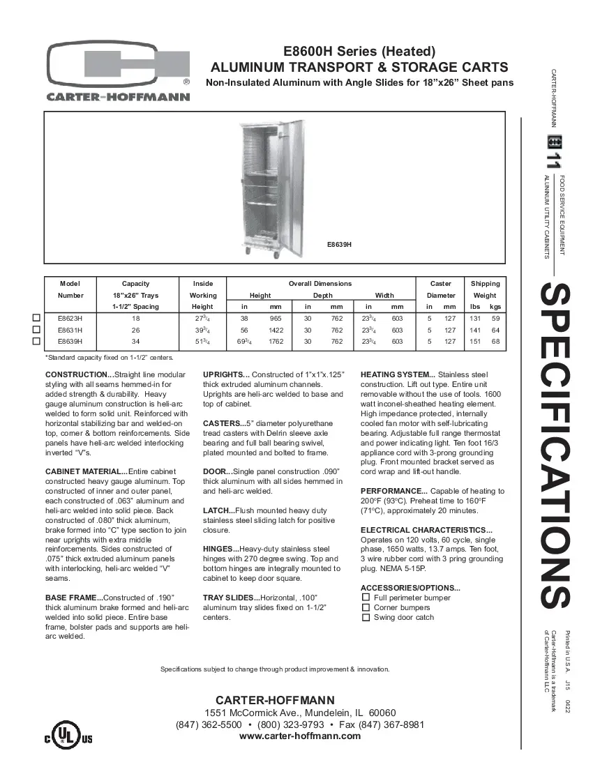 carter-hoffmann-e8623-cabinet-enclosed-bun-food-pan-unheated-specsheet-260927vmo8rr.pdf