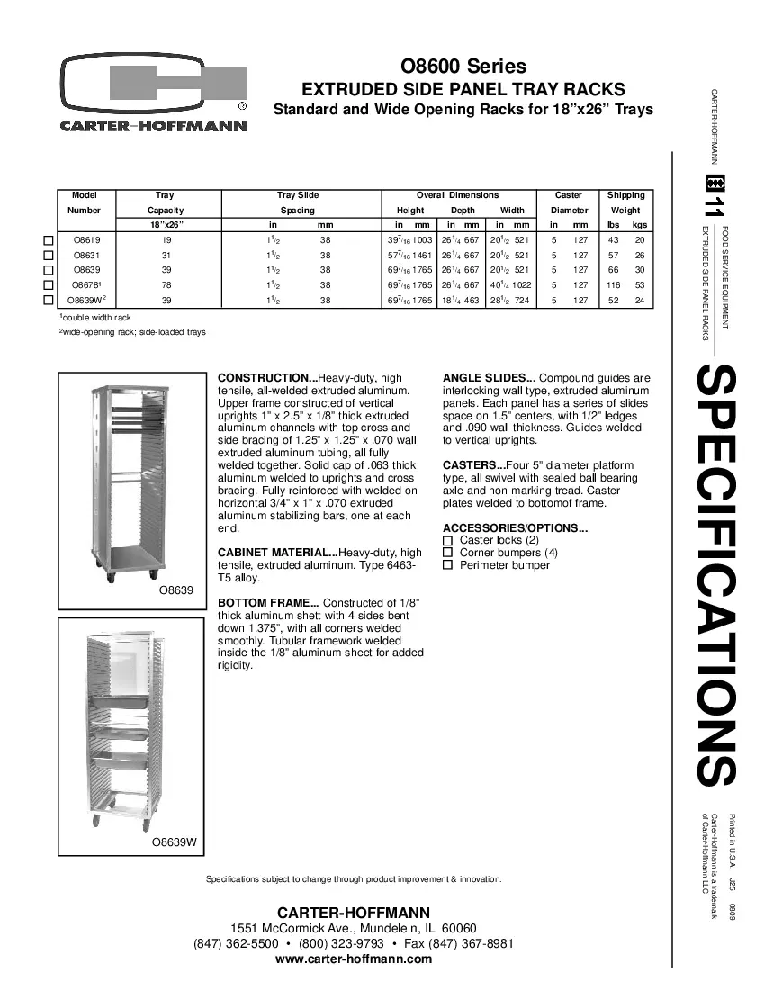 carter-hoffmann-o8619-pan-rack-bun-aluminum-19-trays-specsheet-2609275xv9de.pdf