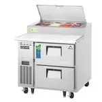 Everest Refrigeration , EPPR1-D2, Refrigerated Counter, Pizza Prep Table