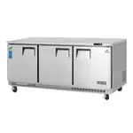 Everest Refrigeration , ETBR3, Refrigerator, Undercounter, Reach-In