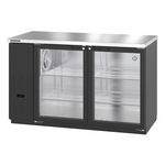 Hoshizaki , BB59-G, Bar Refrigerator, 2 Swinging Glass Doors