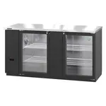 Hoshizaki , BB69-G, Bar Refrigerator, 2 Swinging Solid Doors