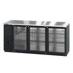 Hoshizaki , BB80-G, Bar Refrigerator, 3 Swinging Solid Doors