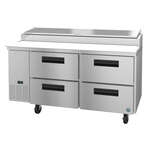 Hoshizaki , PR67A-D4, Refrigerated Counter, Pizza Prep Table